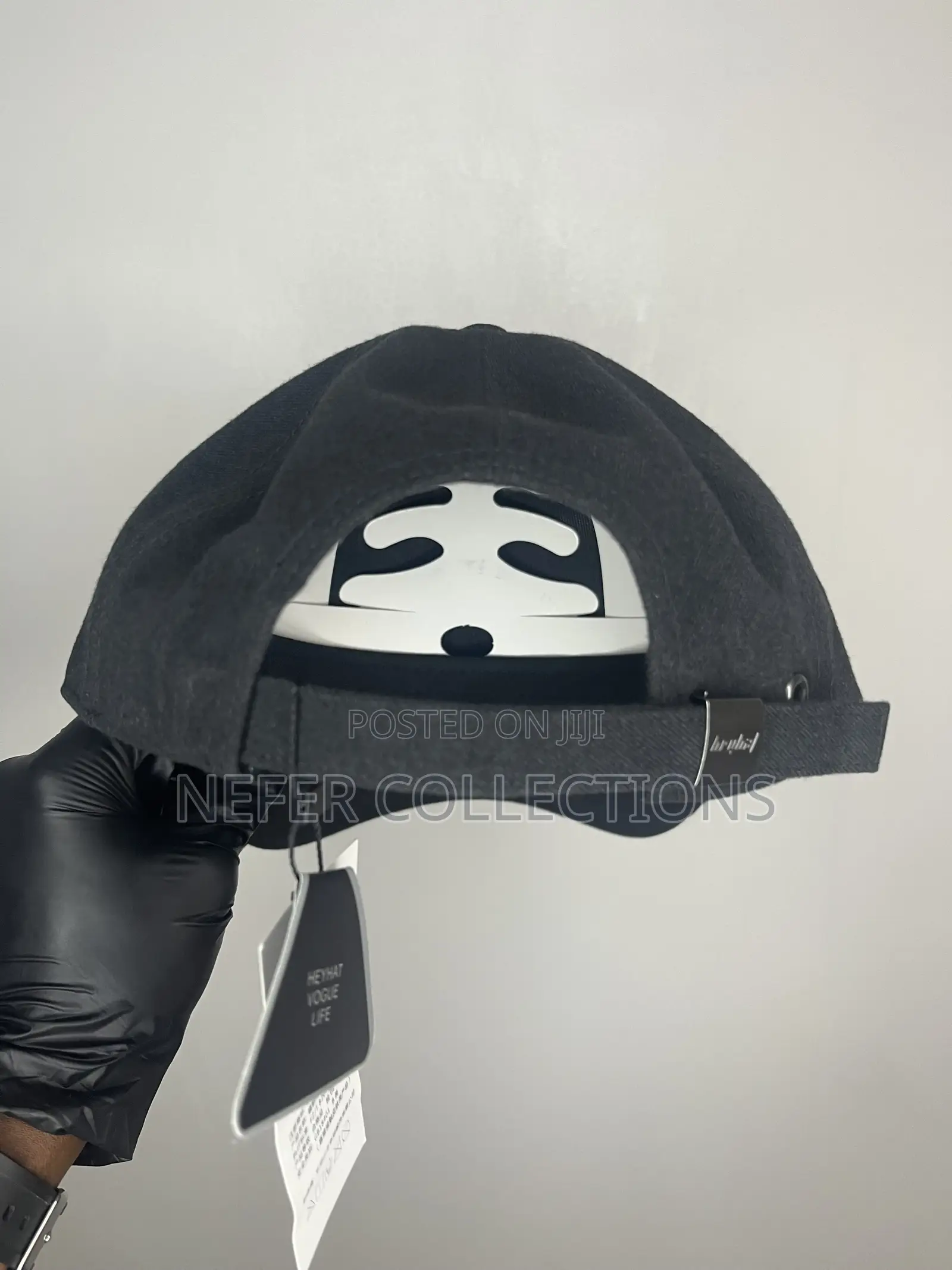 HeyHat Designer Face Cap - Black