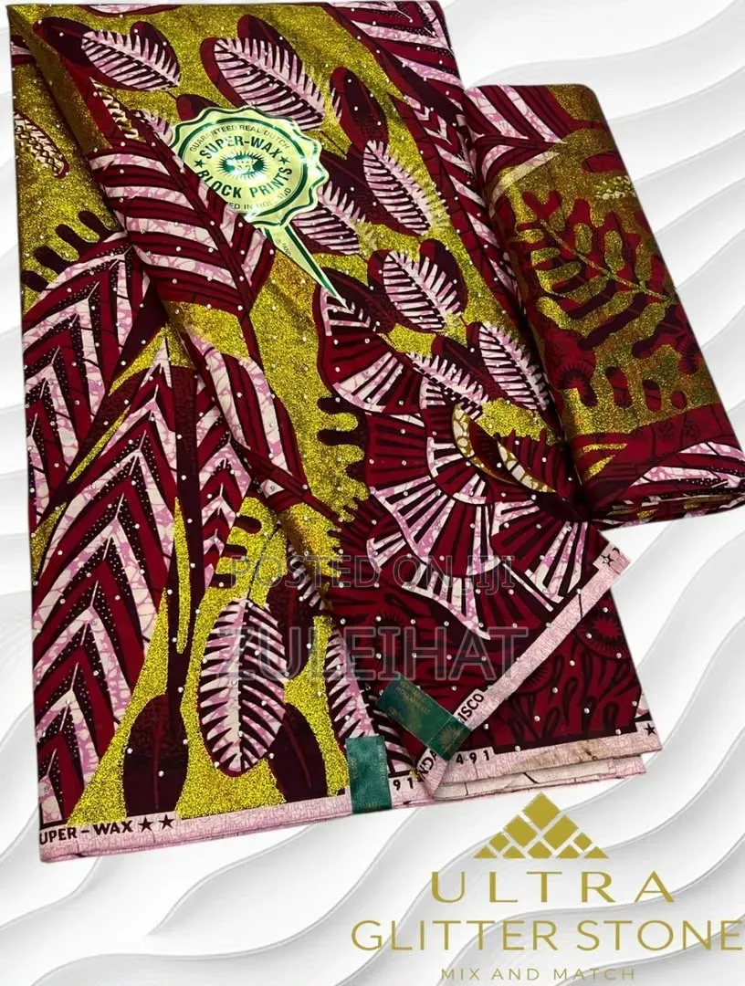 Stoned Embellished Gold Ankara