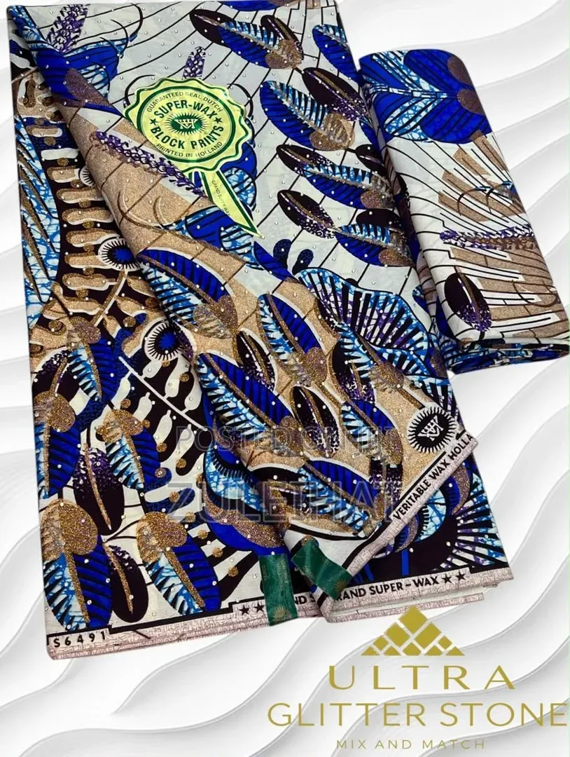 Stoned Embellished Gold Ankara