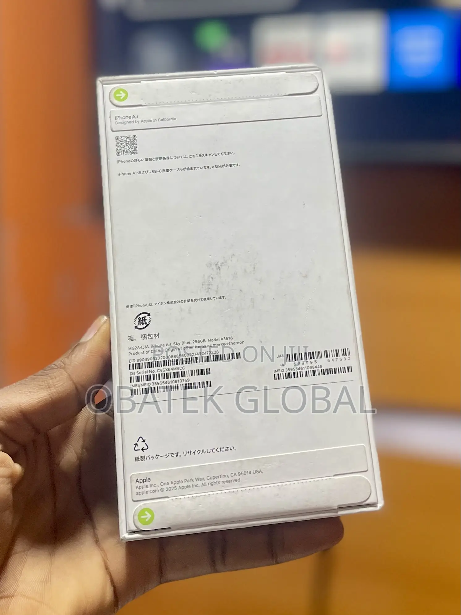New Apple iPhone Air 256 GB