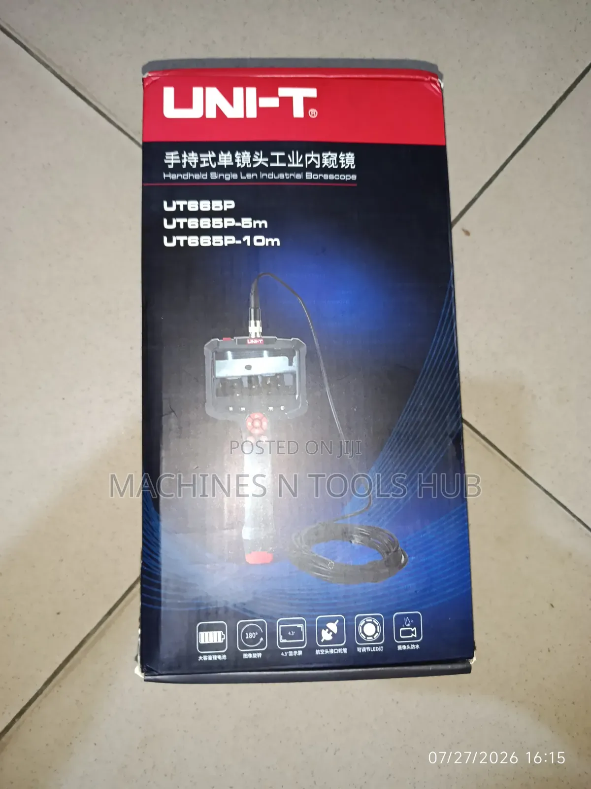 UNI-T UT665P Handheld Industrial Borescope.