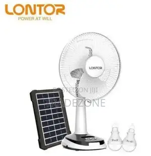Lontor 12 Inch Solar Rechargeable Fan CTL-Cf025sp-12