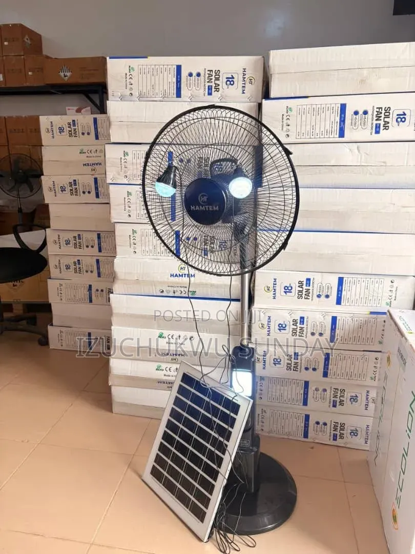 Rechargeable Solar Fan
