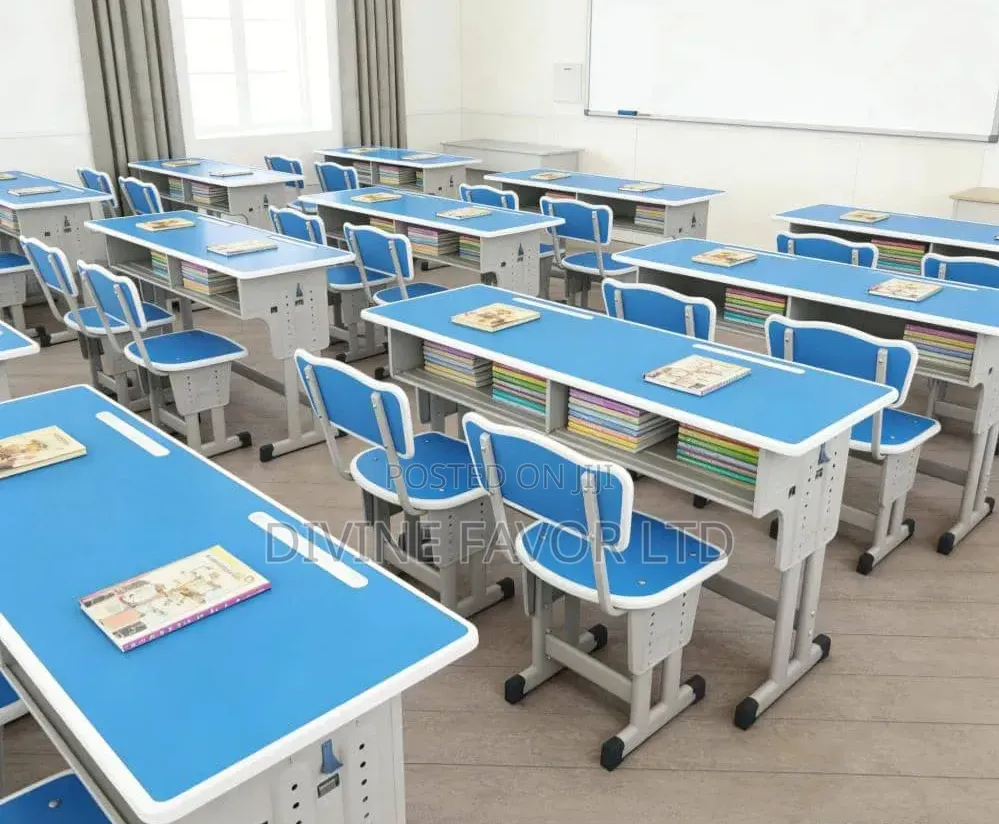 Double Seater School Desk for Primary School Secondary
