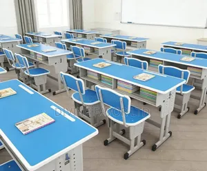 Double Seater School Desk for Primary School Secondary