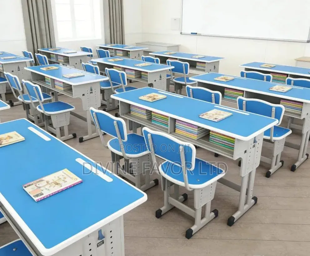 Double Seater School Desk for Primary School Secondary