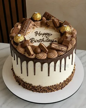 Size 8 6 Inches Chocolate Vanilla and Red Velvet Cake