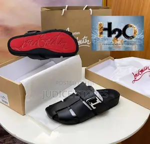 Louboutin Letter Slippers for Men