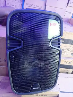 Sonok 8inch Sound System Speaker,2wireless Mic Rechargeable 1500watts