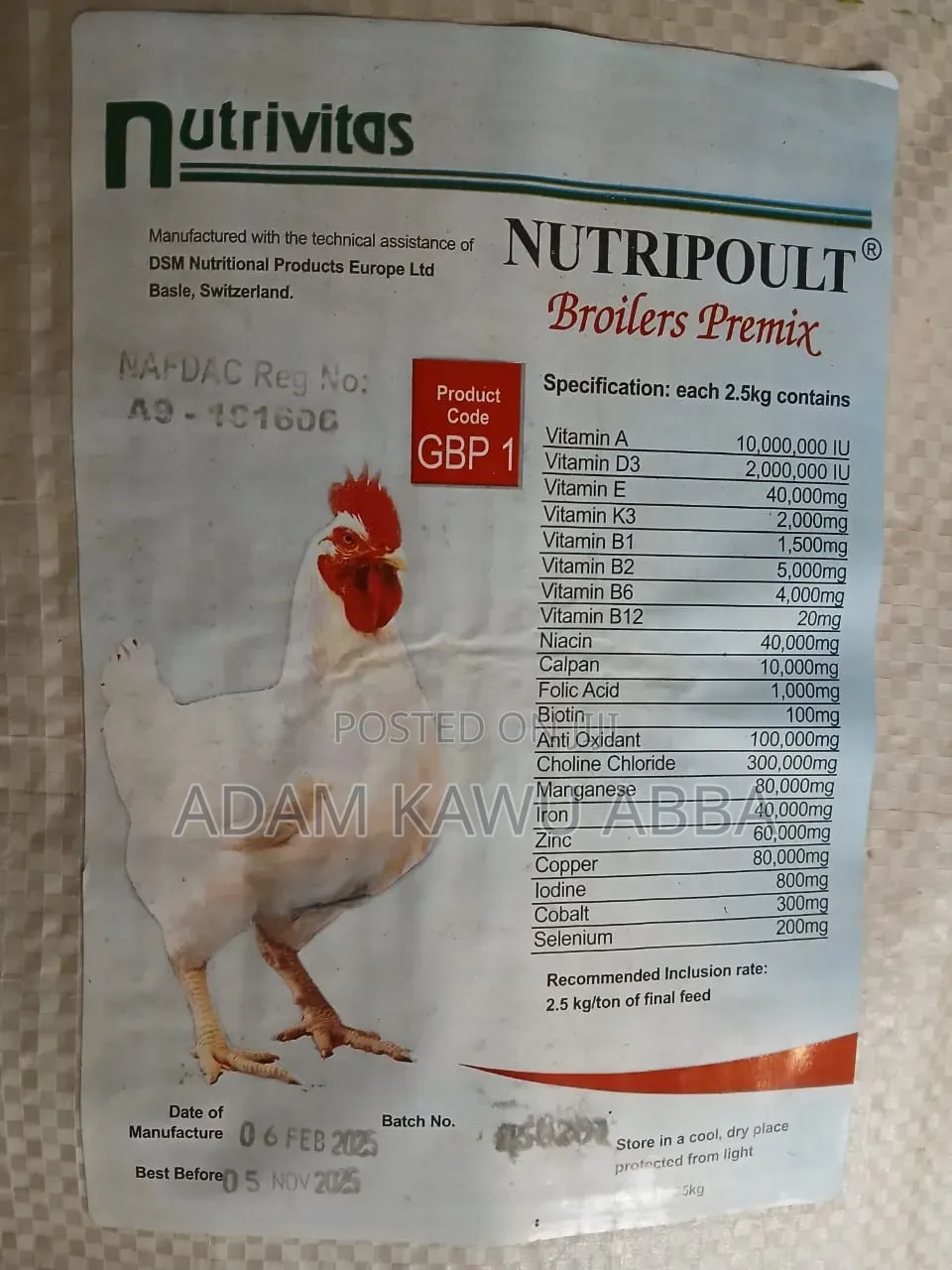 Nutripoult Broilers Premix