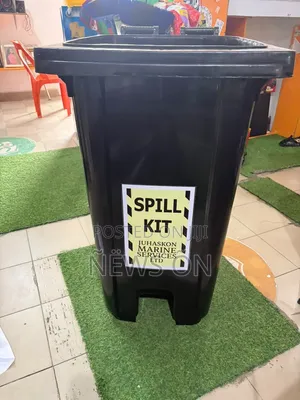 Industrial-Grade Emergency Spill Kit, Often Found in Wheelie Bins