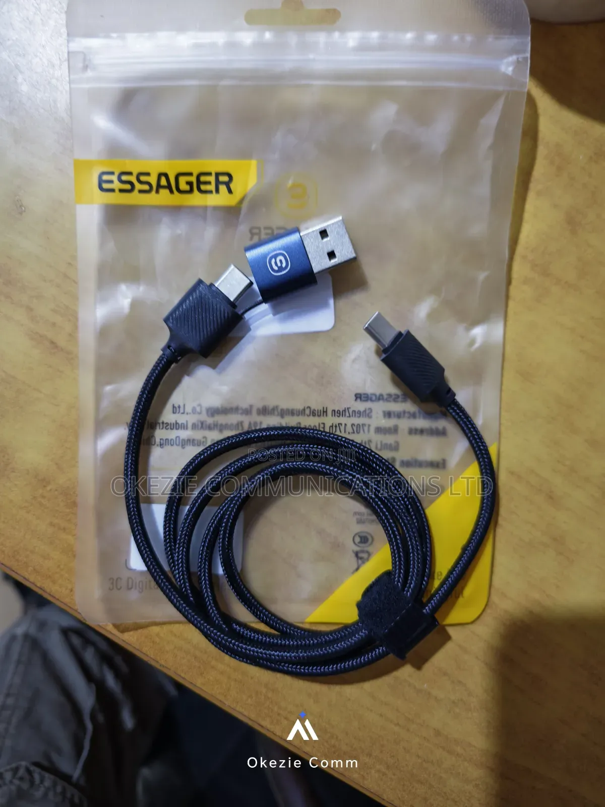 (Item: C28p) Fast Charging Cable, USB/TypeC to TypeC . 1 Meter