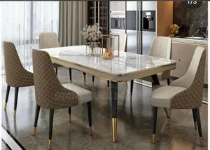 Luxury Marble Top Dining Set