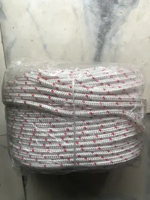 10mm X 50mtrs White, Double-Braided Polyester Rope