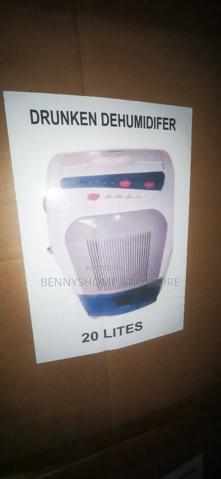 Drunken 20l Dehumidifier