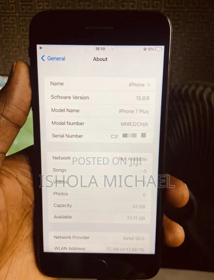 Apple iPhone 7 Plus 32 GB Black