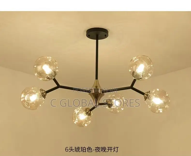 6glass Nordic Chandelier