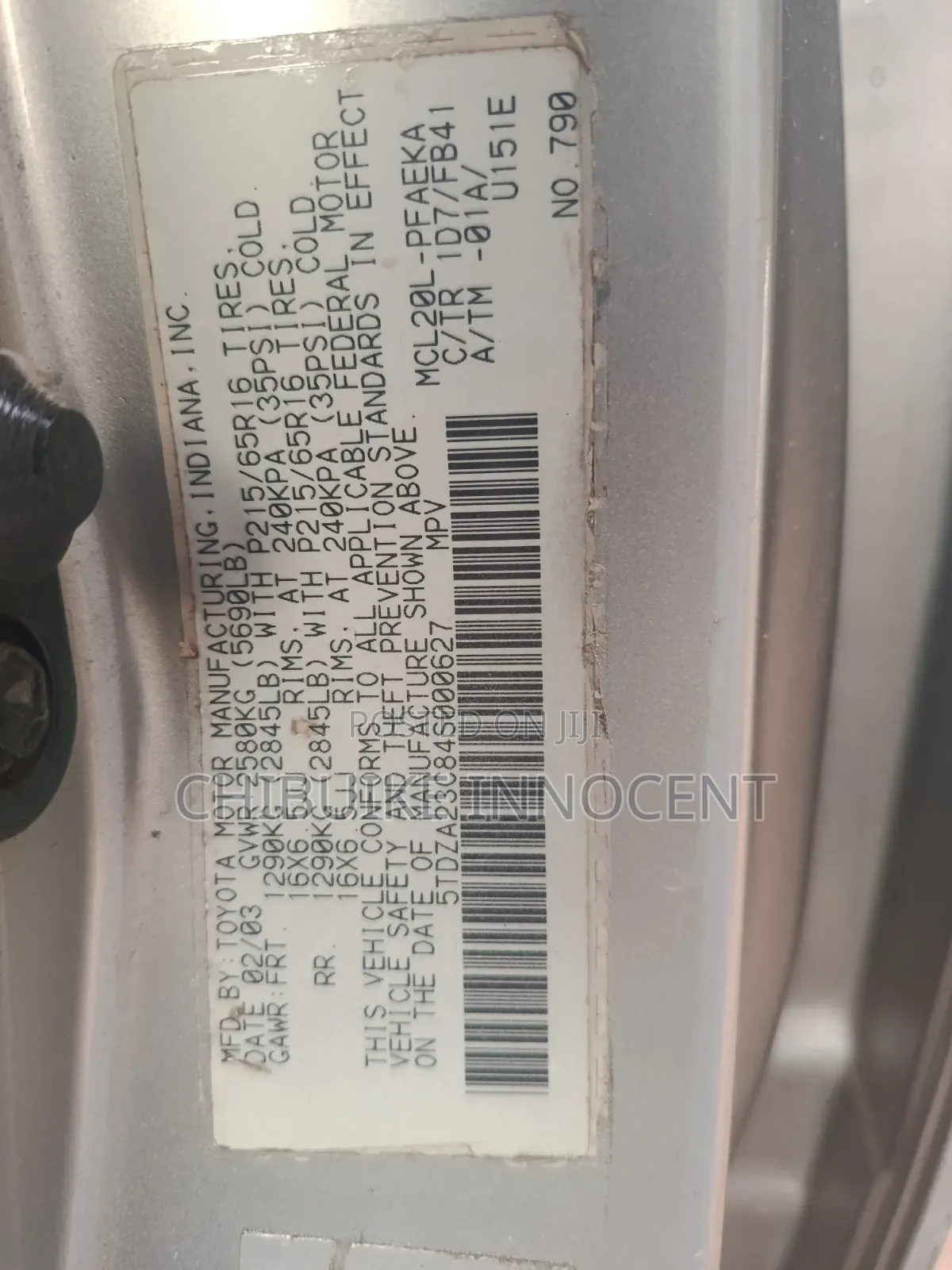 Toyota Sienna 2005