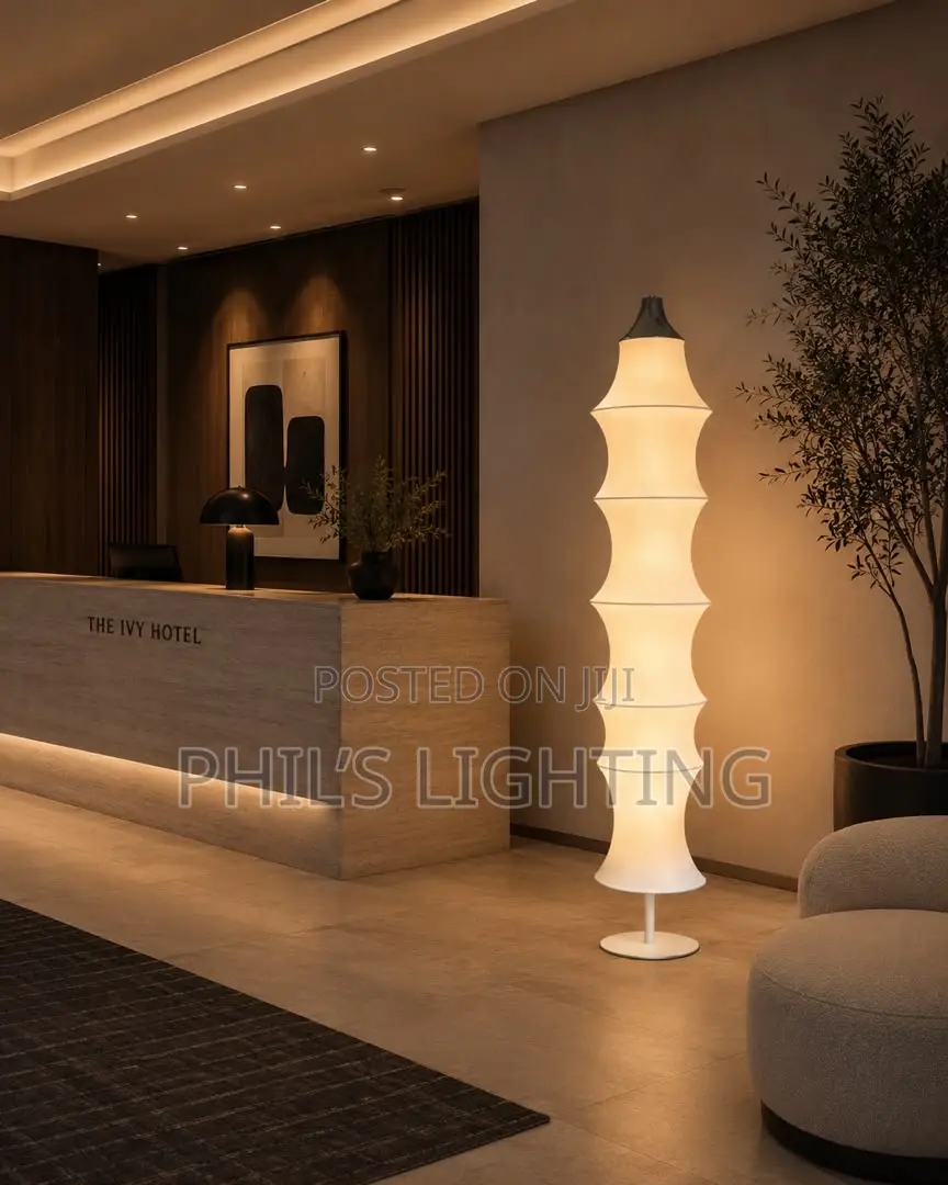 Nordic Led Fabric Shade Floor Lamp
