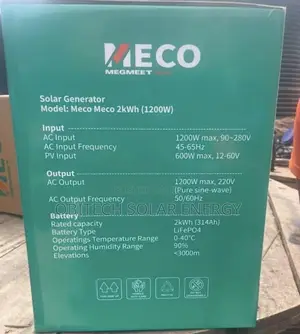 MECO 2kWh 1200W Solar Generator – Reliable Portable Power