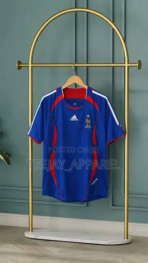 France Classic Football Jersey – Adidas France Retro 2006 Home Kit