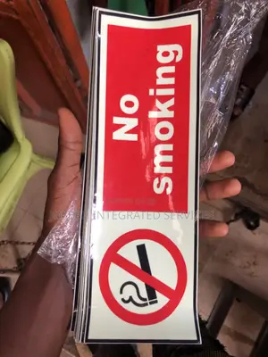 Set of Self-Adhesive "No Smoking" Stickers