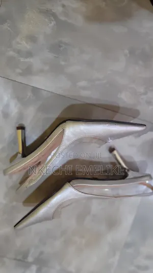 Silver Pointed-Toe Heels