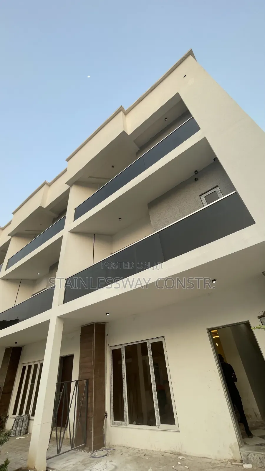 Dark Grey Glass Railing ase