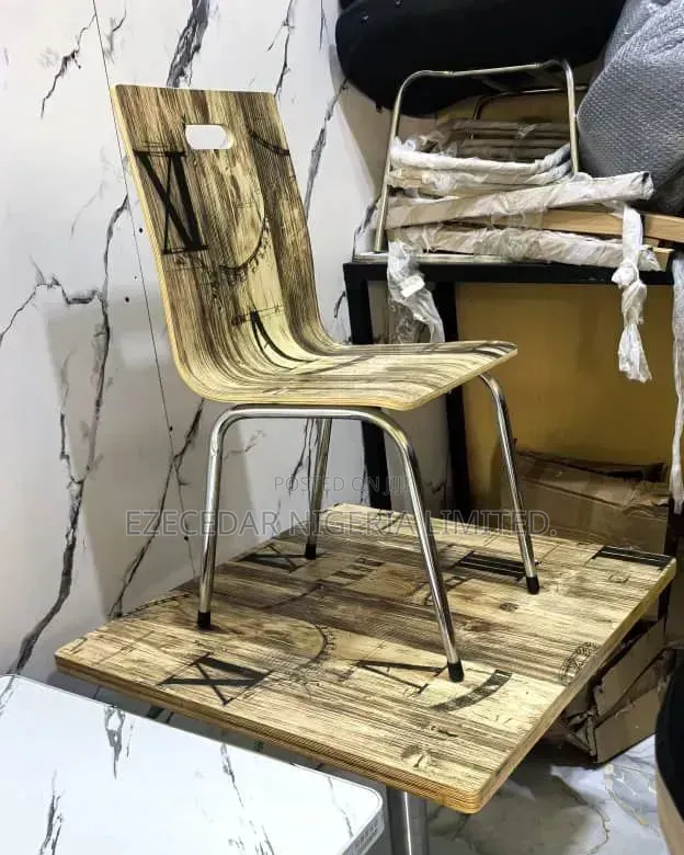 Restaurant Dining Set With 4 Chairs