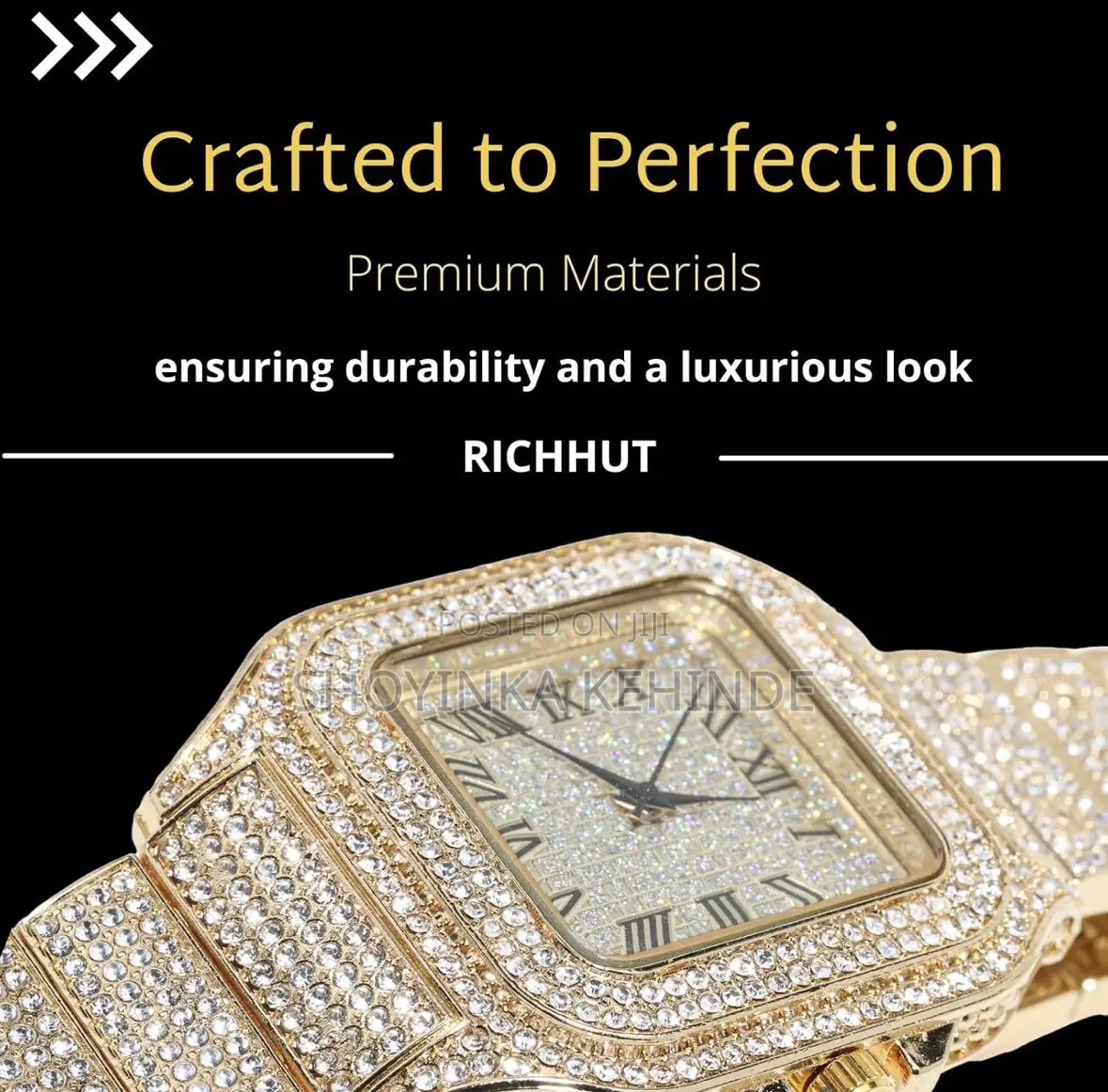 Men’s Diamond Encrusted Watch