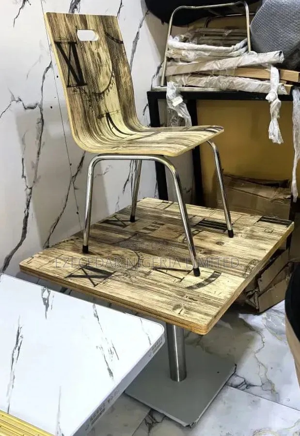 Restaurant Dining Set With 4 Chairs