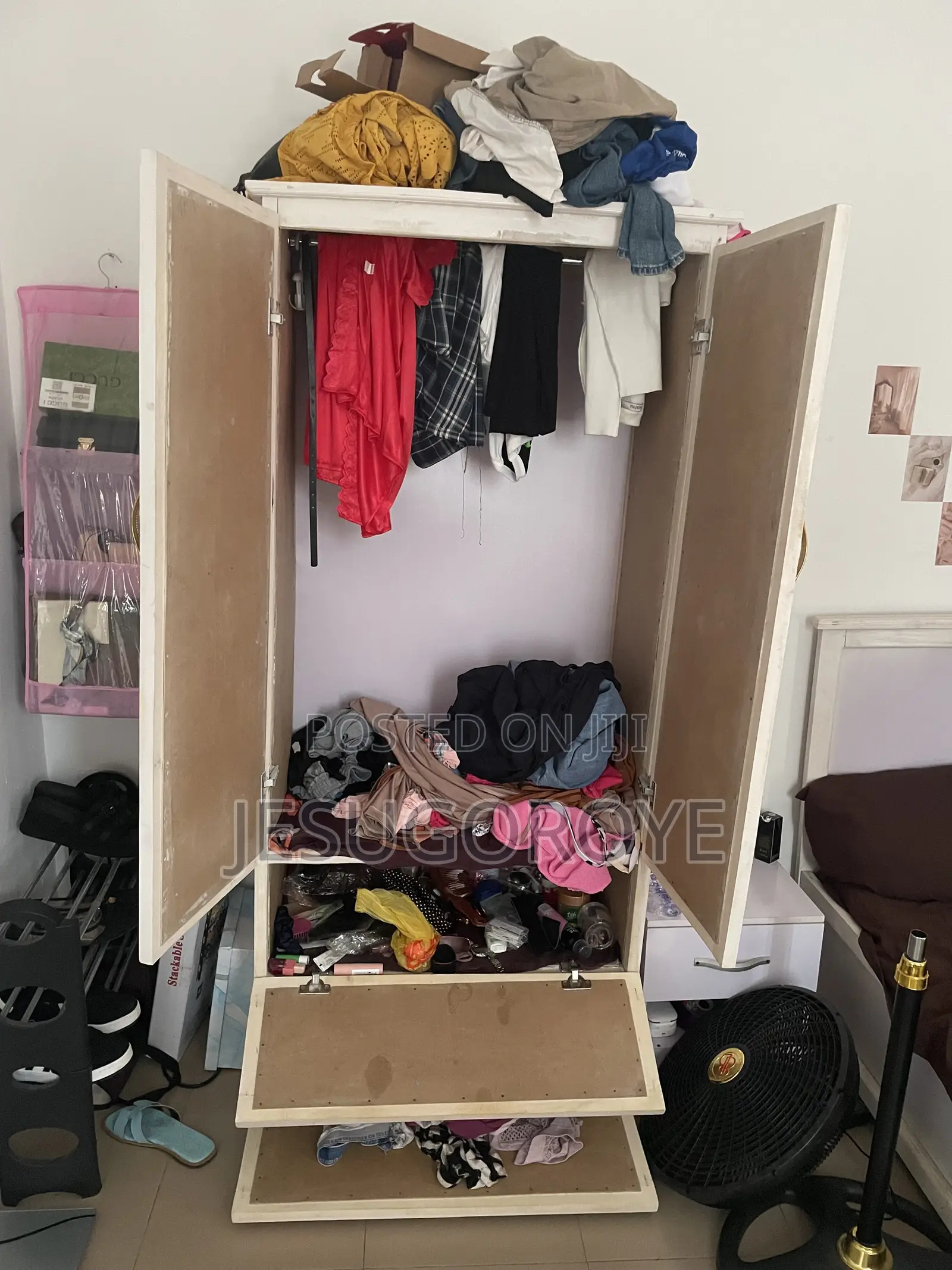 Bed Frame and Wardrobe