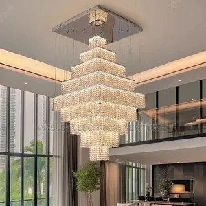 LED 7ft Crystal Chandelier