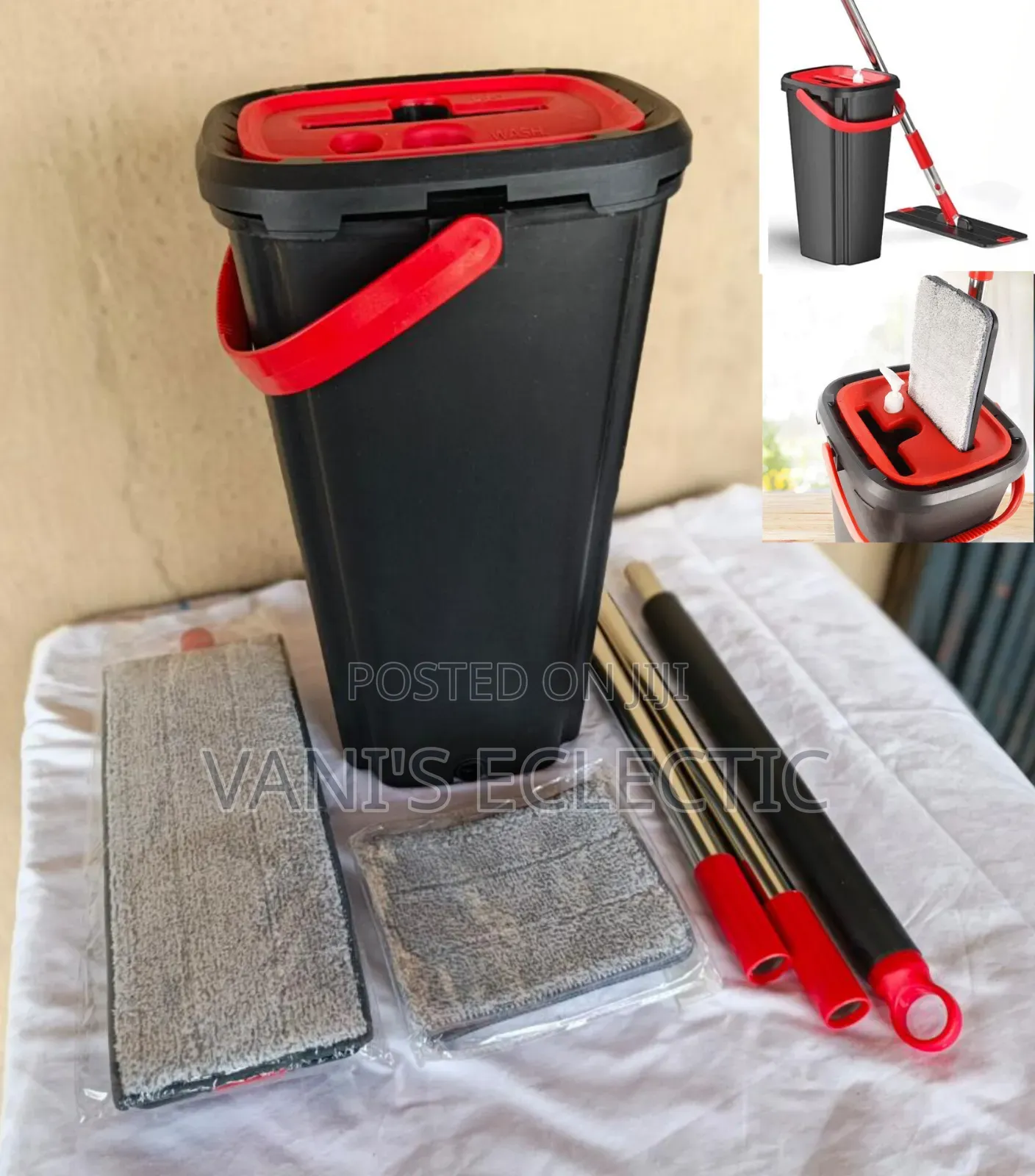 Flat Squeeze Mop and Bucket Set