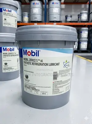 Mobil Zerice S 46 Synthetic Refrigeration Lubricant.