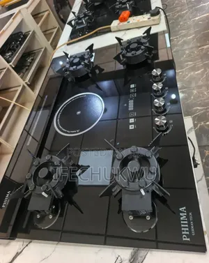 Original PHIIMA Built-in 4+1 Flips Up Automatic Gas Electric Cooker