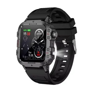 New Men Smart Watch Outdoor Sports Health Monitor With LED Flashlight