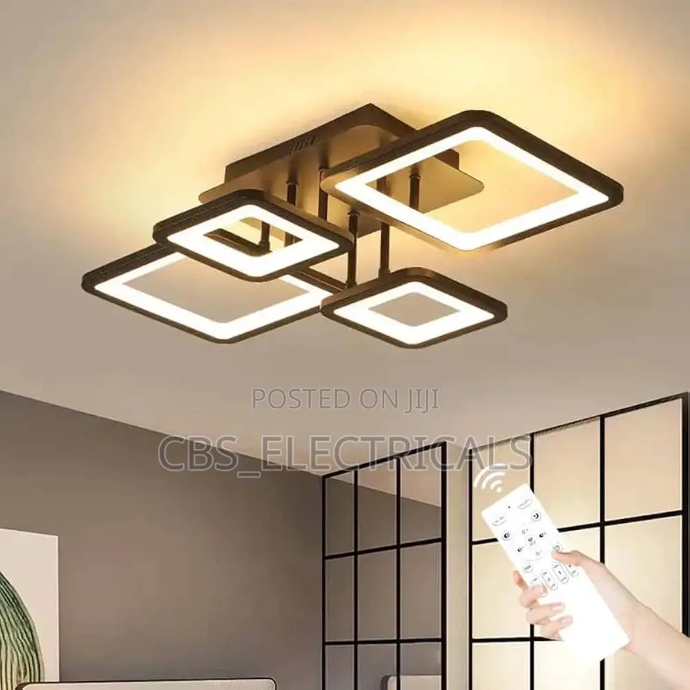 Interlocking Square LED Ceiling Light (Remote Controlled)