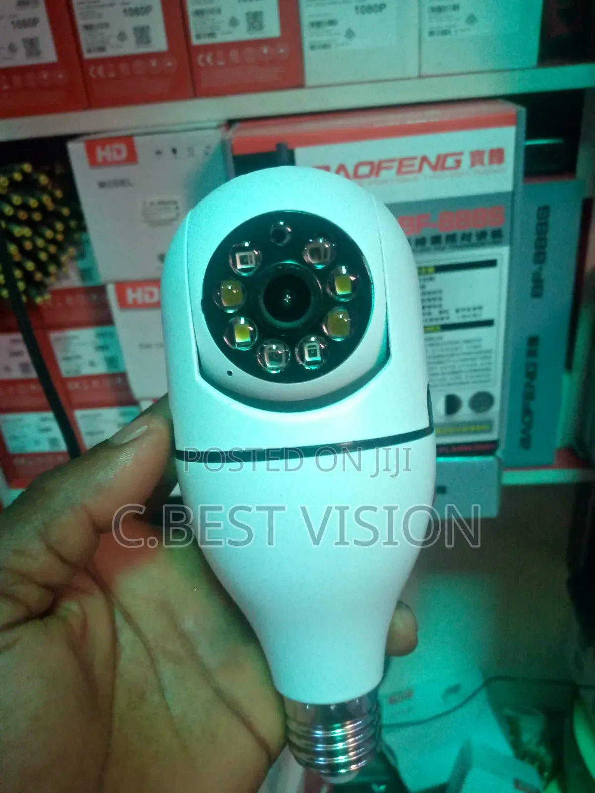 V380 Pro Wifi PTZ Single Lens Bulb Camera