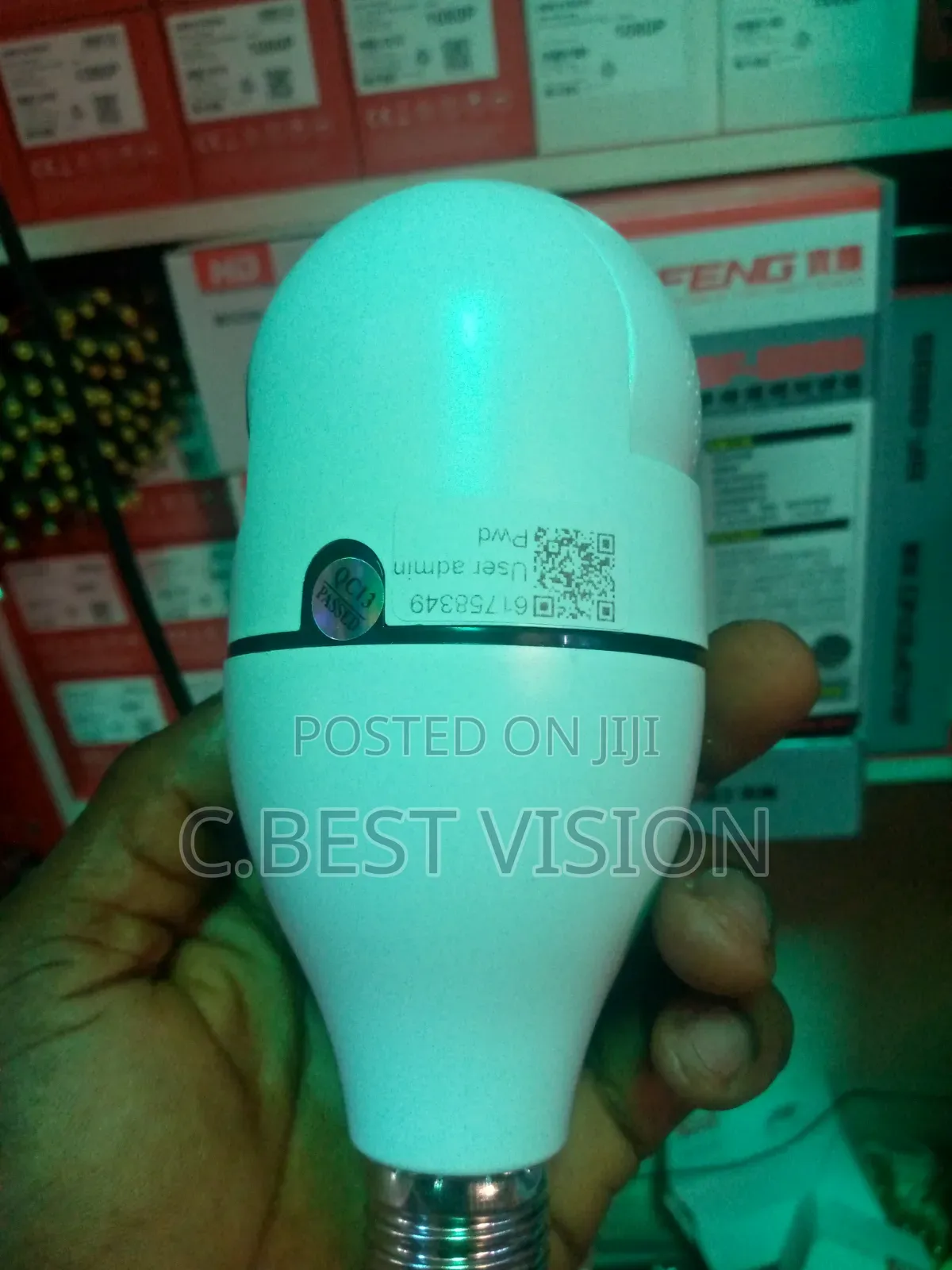 V380 Pro Wifi PTZ Single Lens Bulb Camera