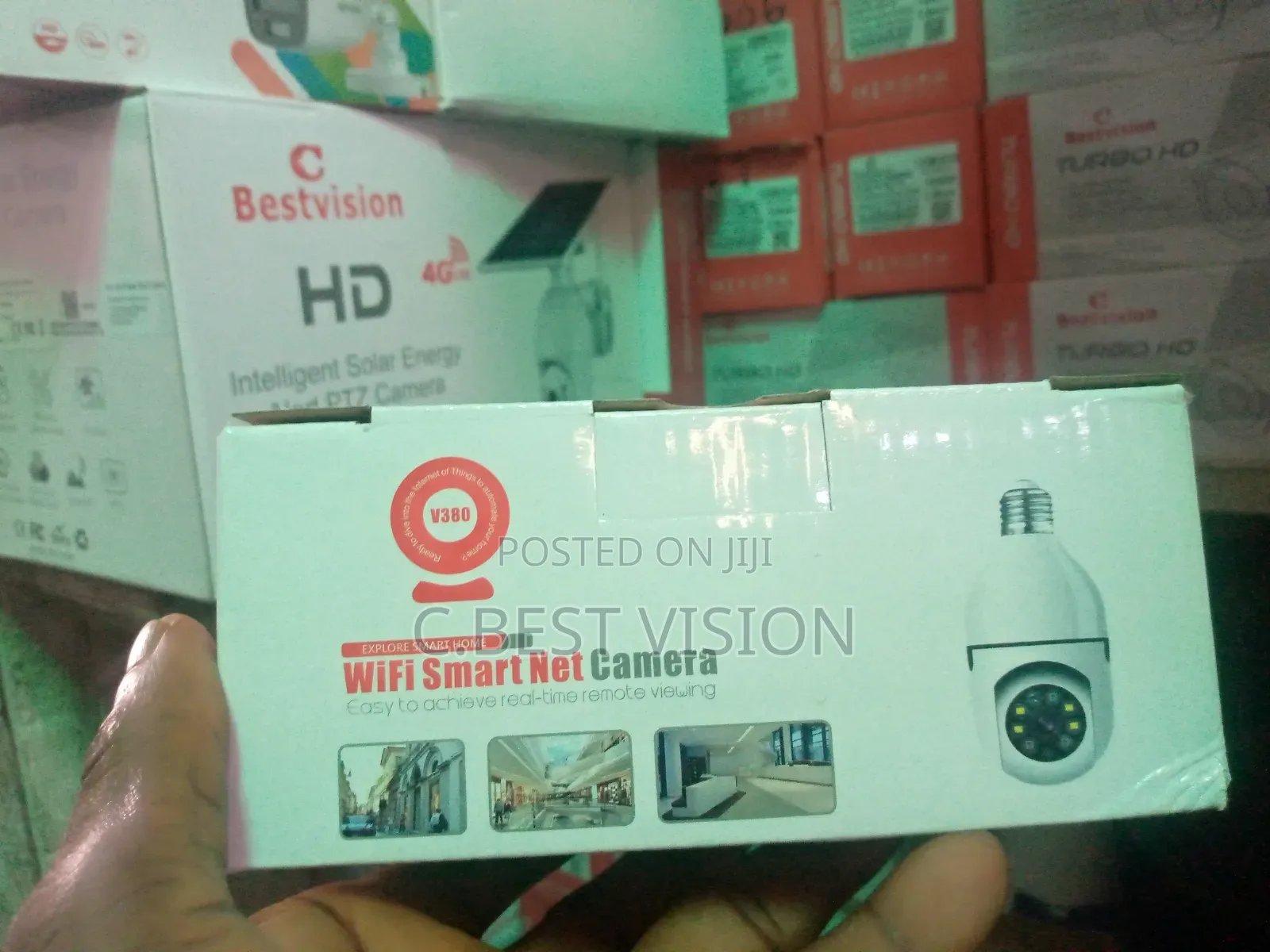V380 Pro Wifi PTZ Single Lens Bulb Camera