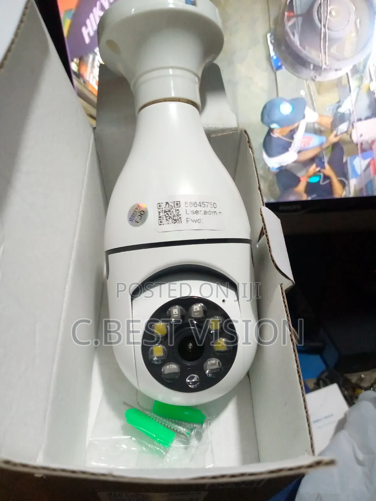 V380 Pro Wifi PTZ Single Lens Bulb Camera