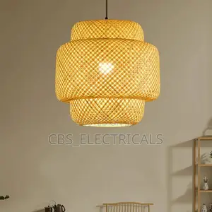 Artisan Woven Bamboo Rattan Single Pendant Light