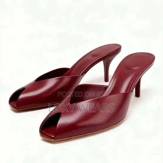 Elegant Open Toe Slippers Shoe
