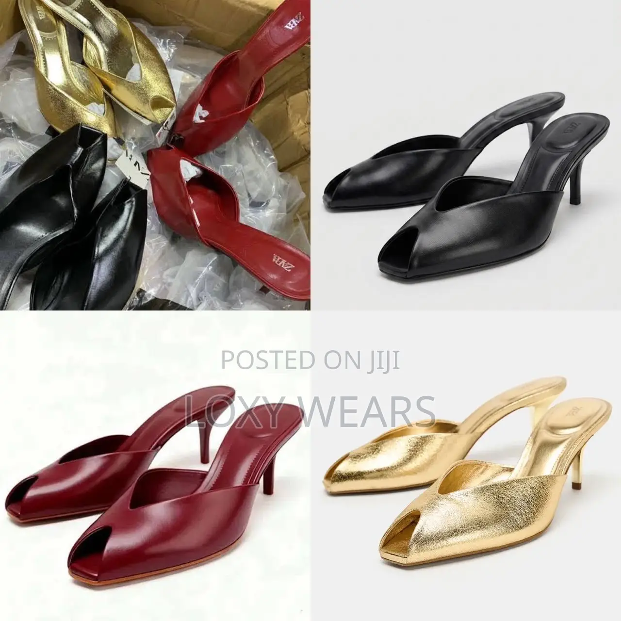 Elegant Open Toe Slippers Shoe
