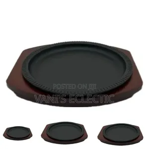 Round Cast Iron Sizzling Pan