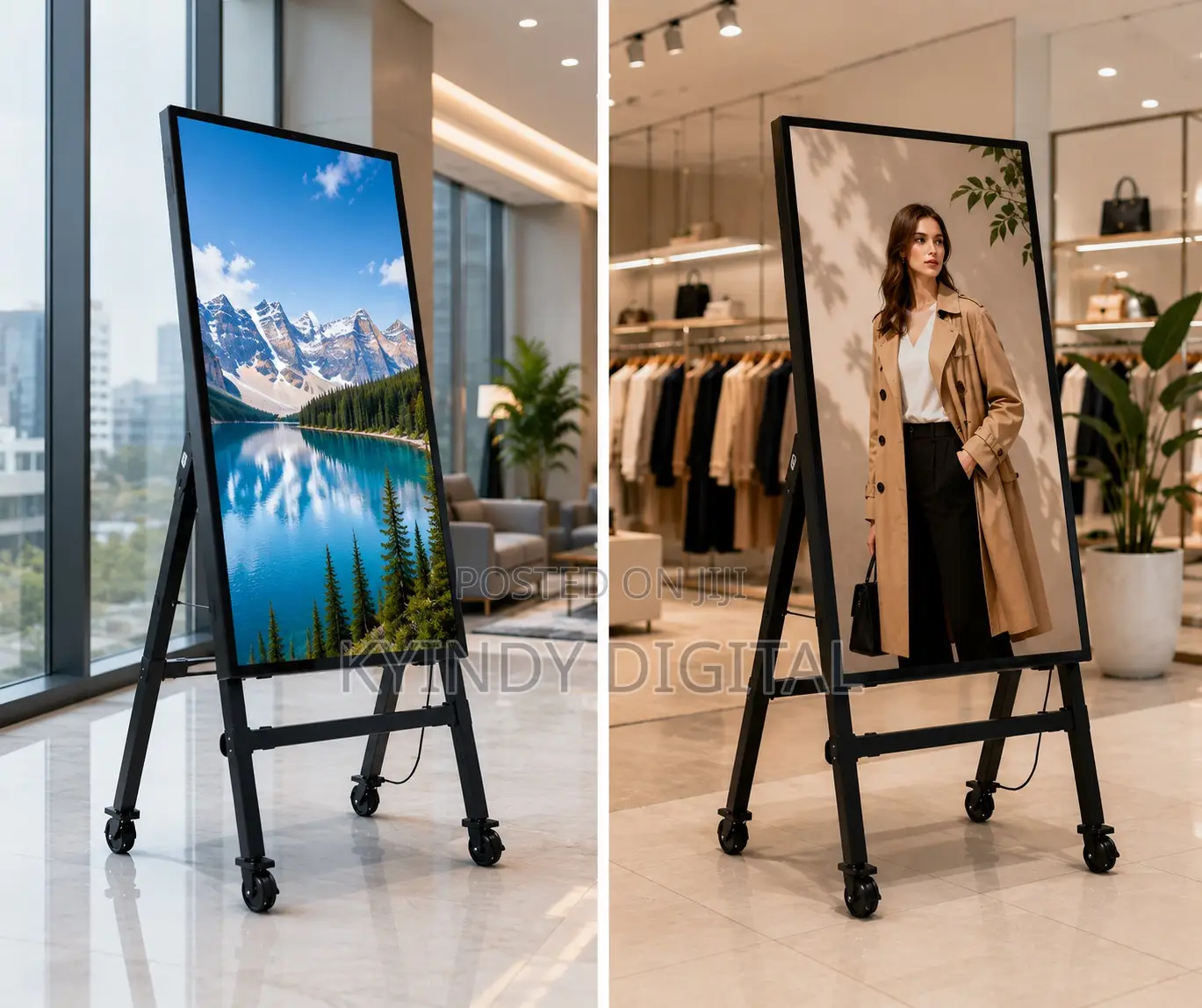 55 Inches Screen With Movable Y Stand