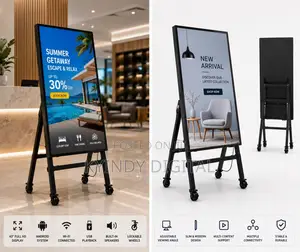 55 Inches Screen With Movable Y Stand