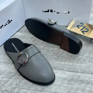Alexander McQueen Leather Half Shoes With Buckle | Modern Luxury