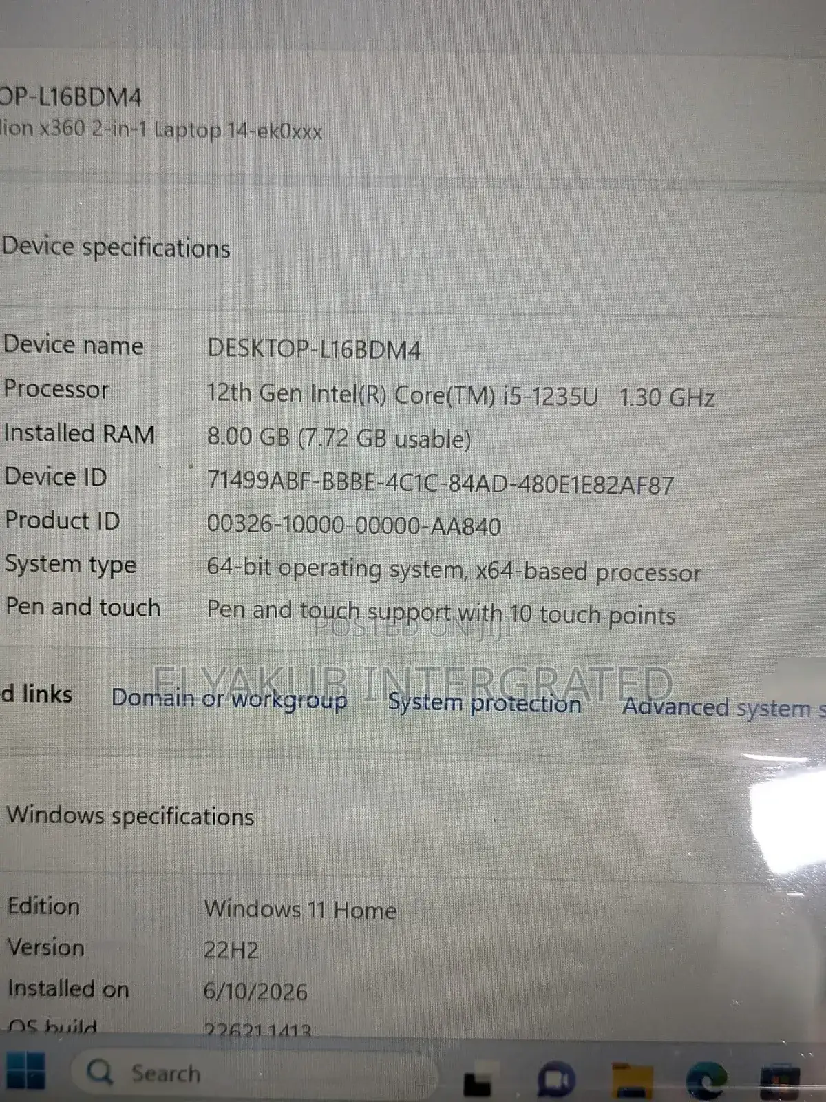 New Laptop HP Pavilion x360 15t 8GB Intel Core i5 SSD 256GB